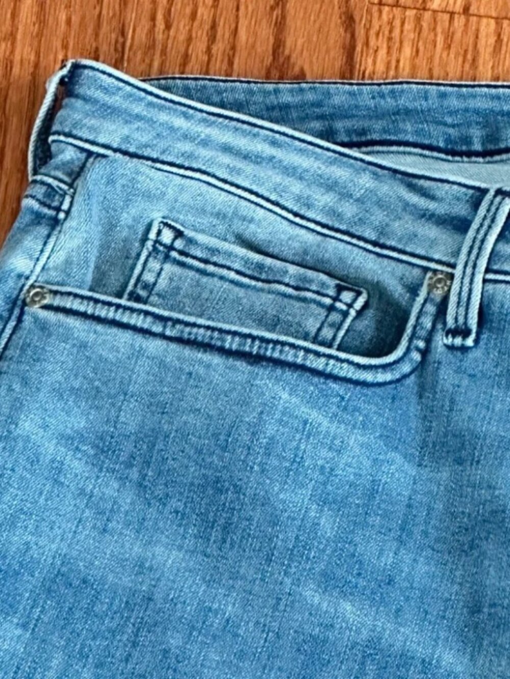 NYDJ Curve 360 Straight Ankle Slit Cropped Jeans Women's Size 24 - Picture 9 of 11